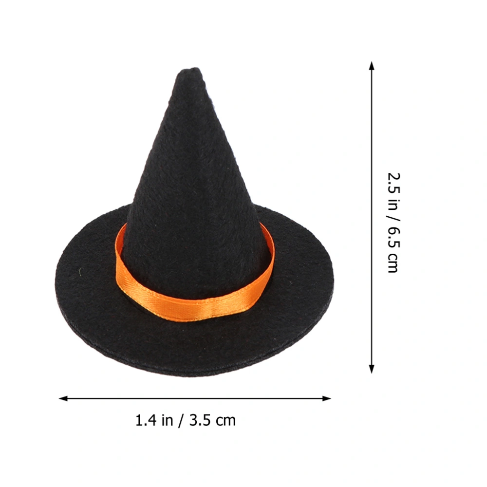 3pcs Halloween Witch Hats Wine Bottle Covers Party Favors DIY Accessories