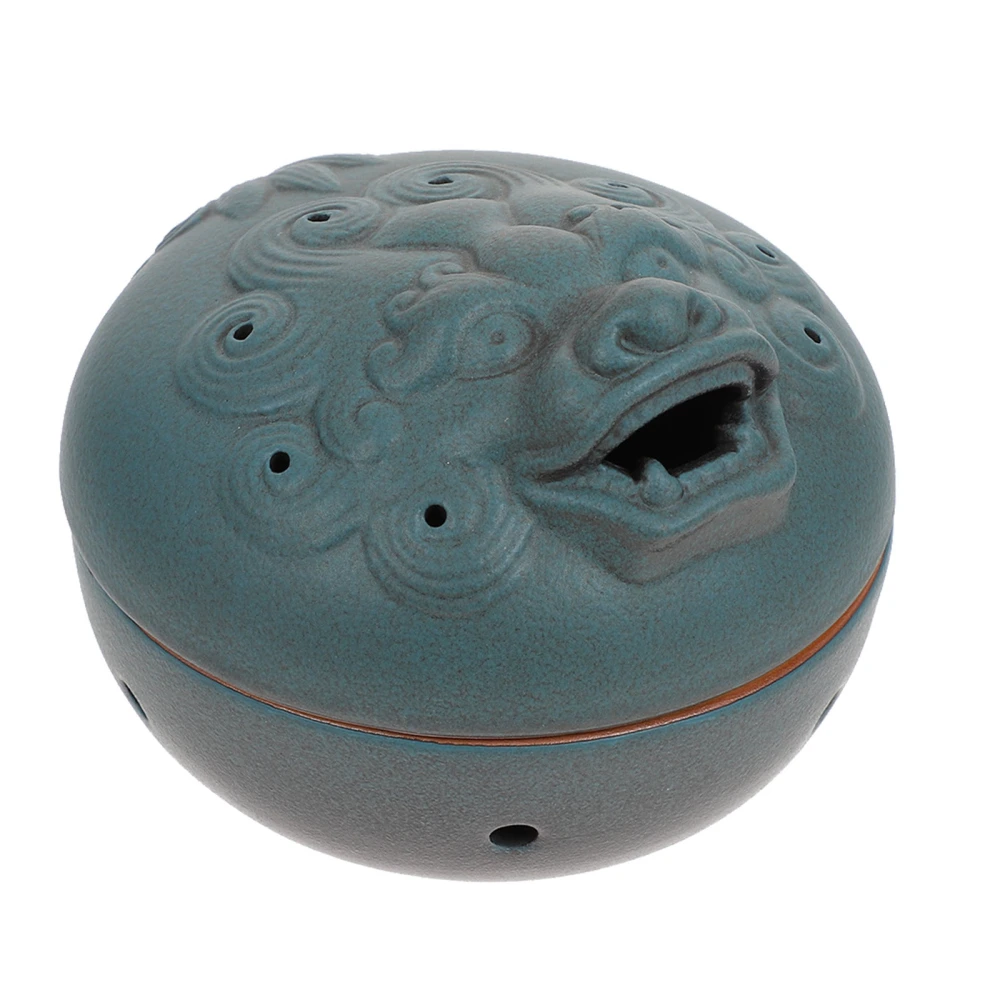 1pc Ceramic Incense Burner Antiquing Censer Holder Desktop Decor for Home