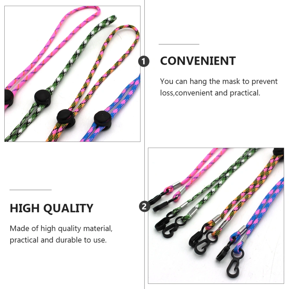 12Pcs Hat Anti Loss Chain Mask Hanging Lanyard Face Mask Ropes Hat Fixing Rope