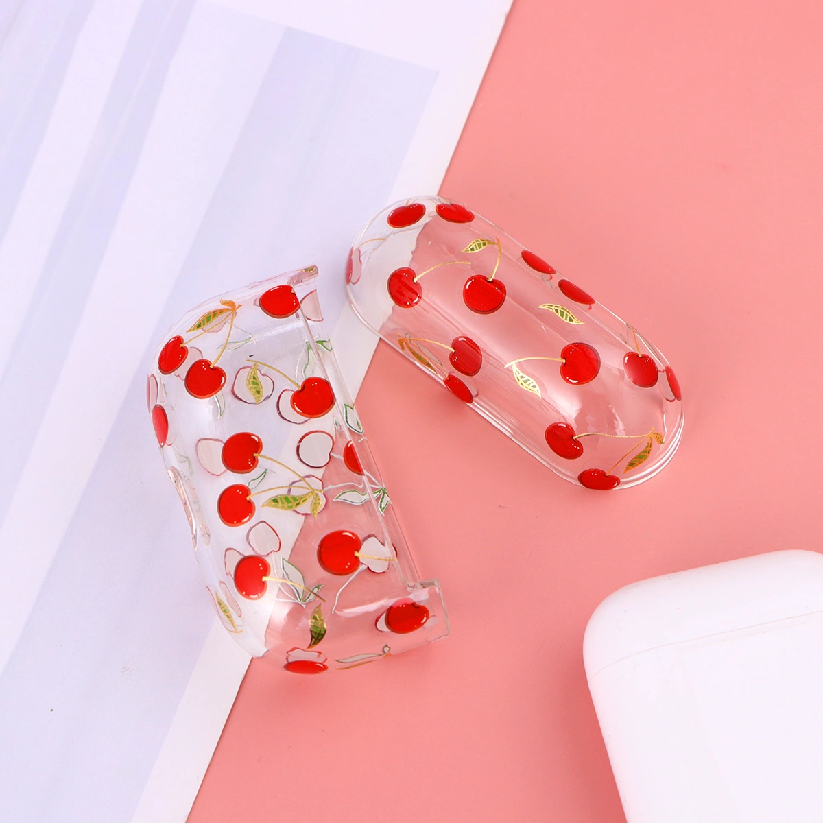 1Pc Cherries Case compatible for Airpods Pro Cherry Protective Cover compatible for Airpods Transparent Cover Compatible compatible for Airpods Pro