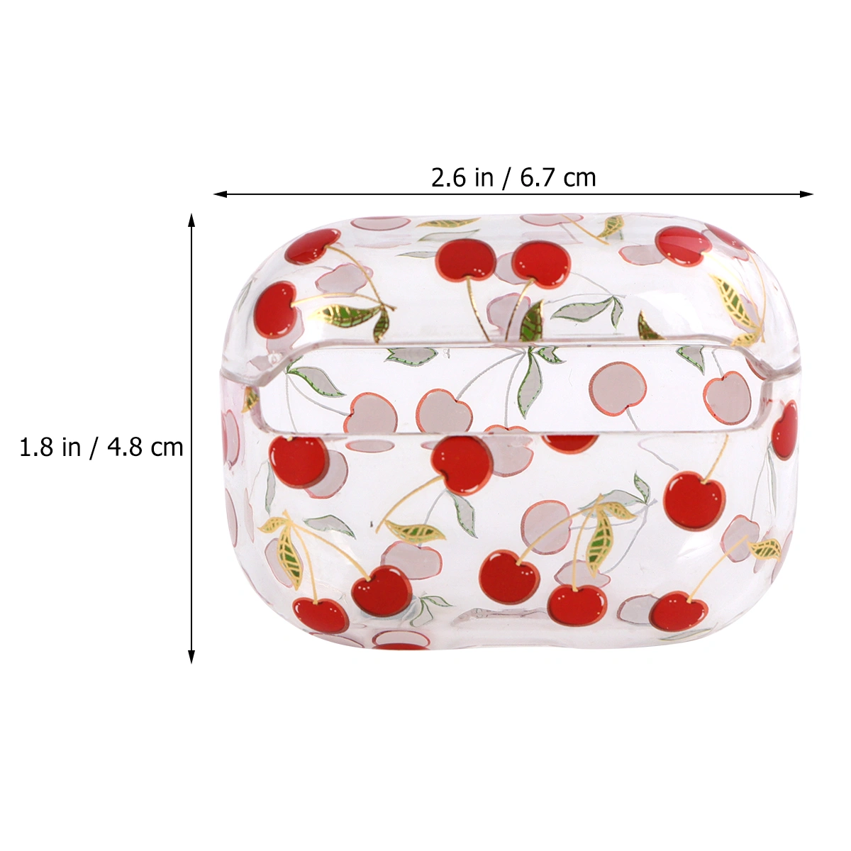 1Pc Cherries Case compatible for Airpods Pro Cherry Protective Cover compatible for Airpods Transparent Cover Compatible compatible for Airpods Pro