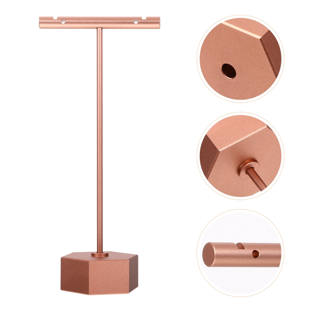 1 Pc Storage Stand Chic Necklace Fashionable Jewelry Holder (Rose Gold, L)