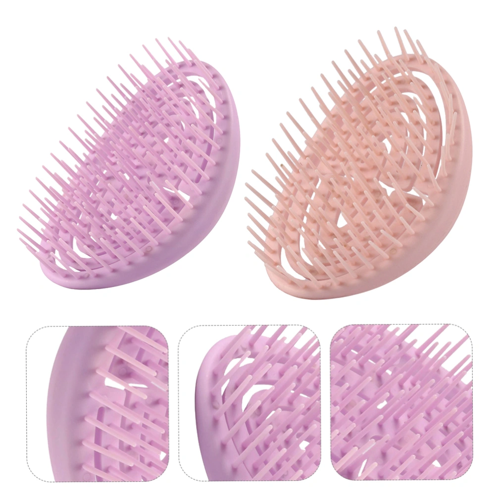 2Pcs Palm Sized Design Massage Comb Air Cushion Comb Hairdressing Equipment