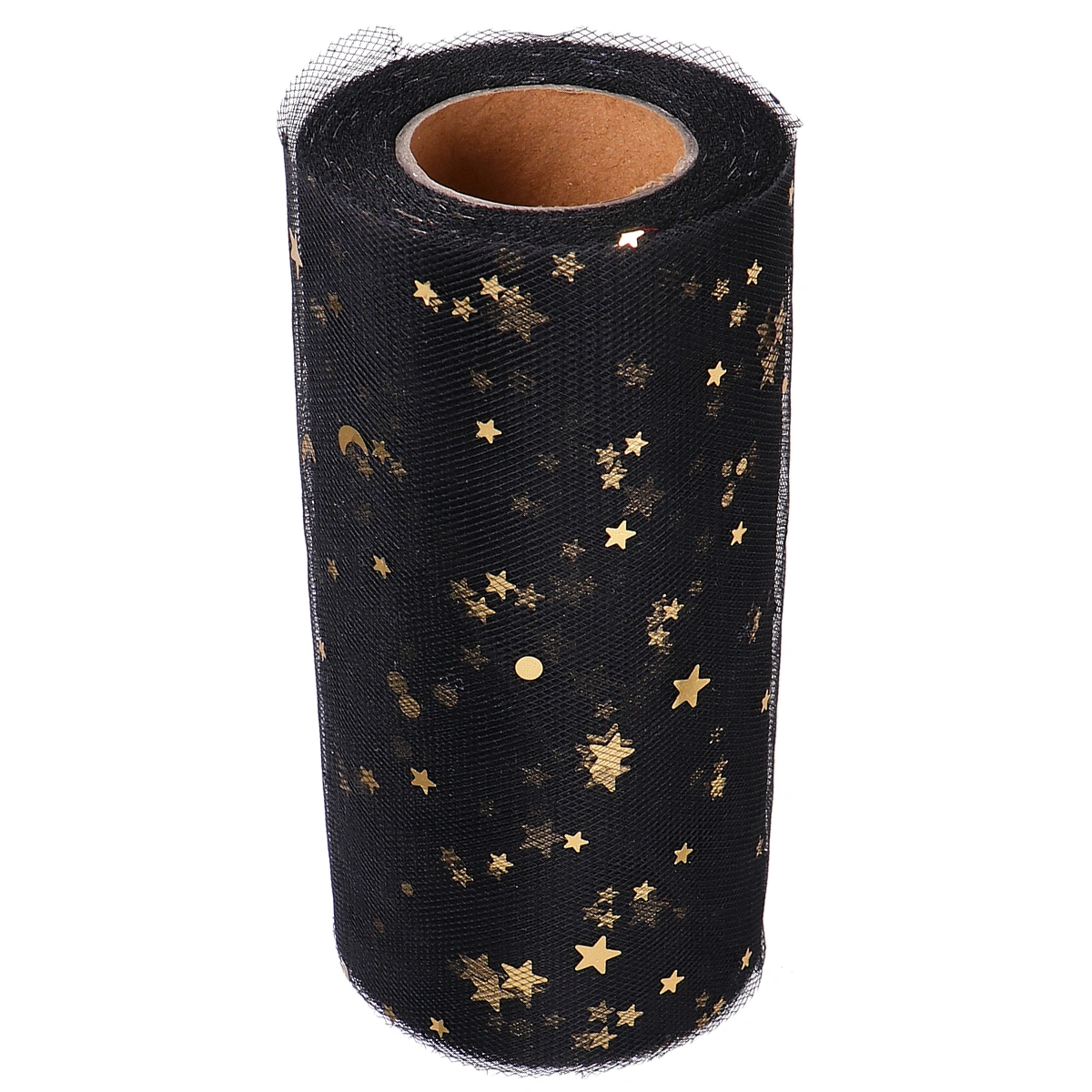 Sequins Table Skirt Gauze Desk Skirt Fashion Table Ornament Wedding Party Supplies (Black, Sequins, 2280x15cm)