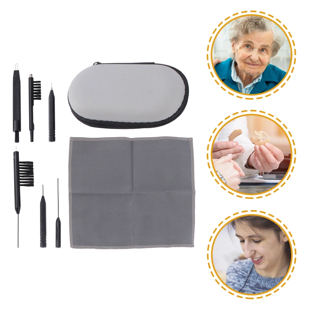 1 Set  Hearing Aid Cleaning Tools Hearing Aids Cleaning Brush Wax Loop Cleaning Set