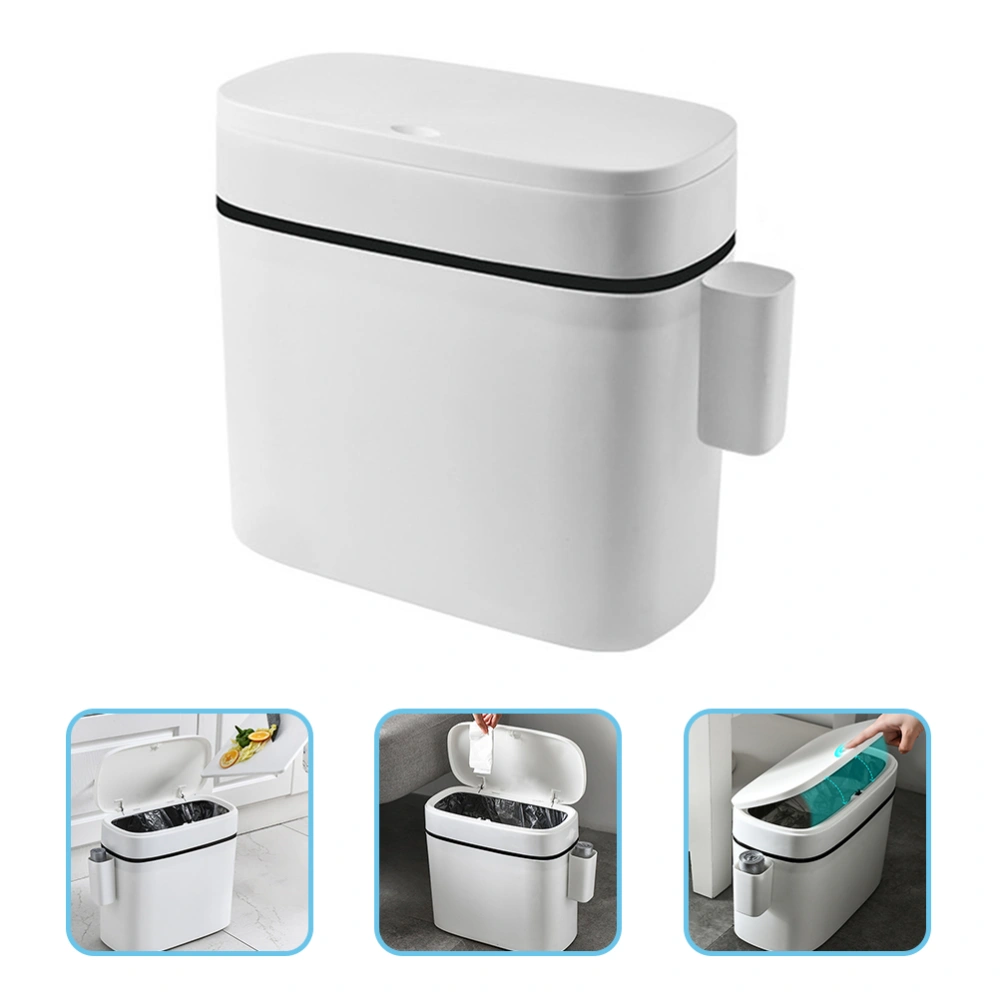 Portable Trash Can Garbage Container Bin for Kitchen Living Room Bathroom 10L