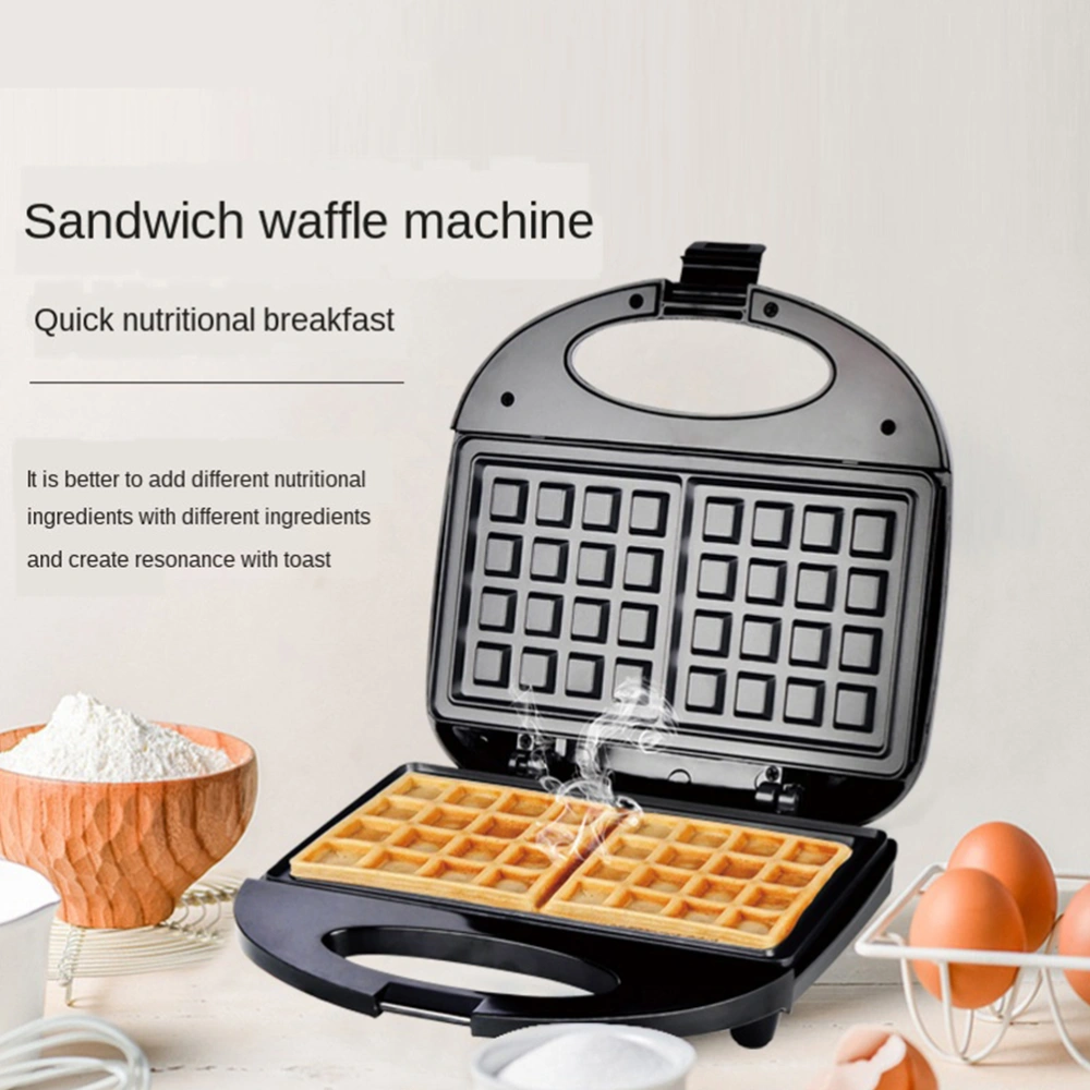 Mini Waffle Maker Machine Small Waffle Maker Sandwich Maker Household Breakfast Maker (EU Plug)