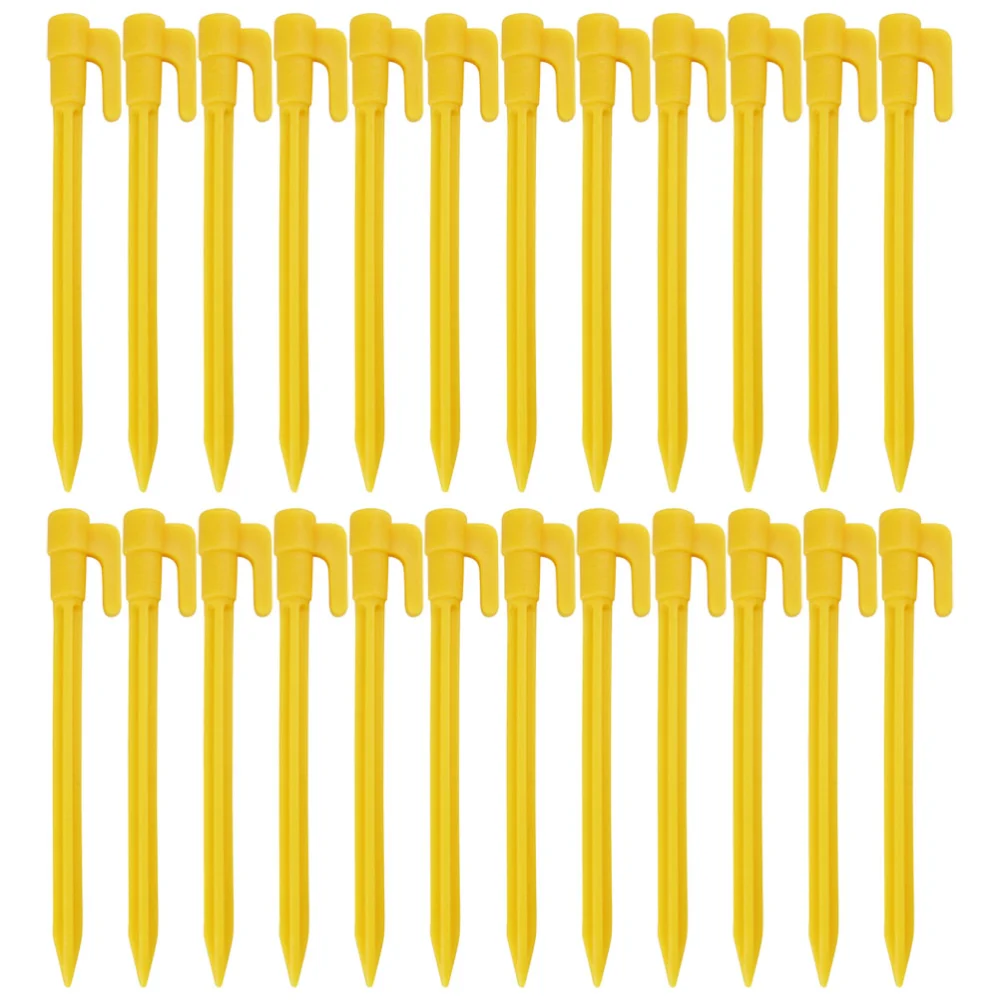 24pcs Tent Stakes Plastic Heavy Duty Tent Pegs Outdoor Camping Tent Nails