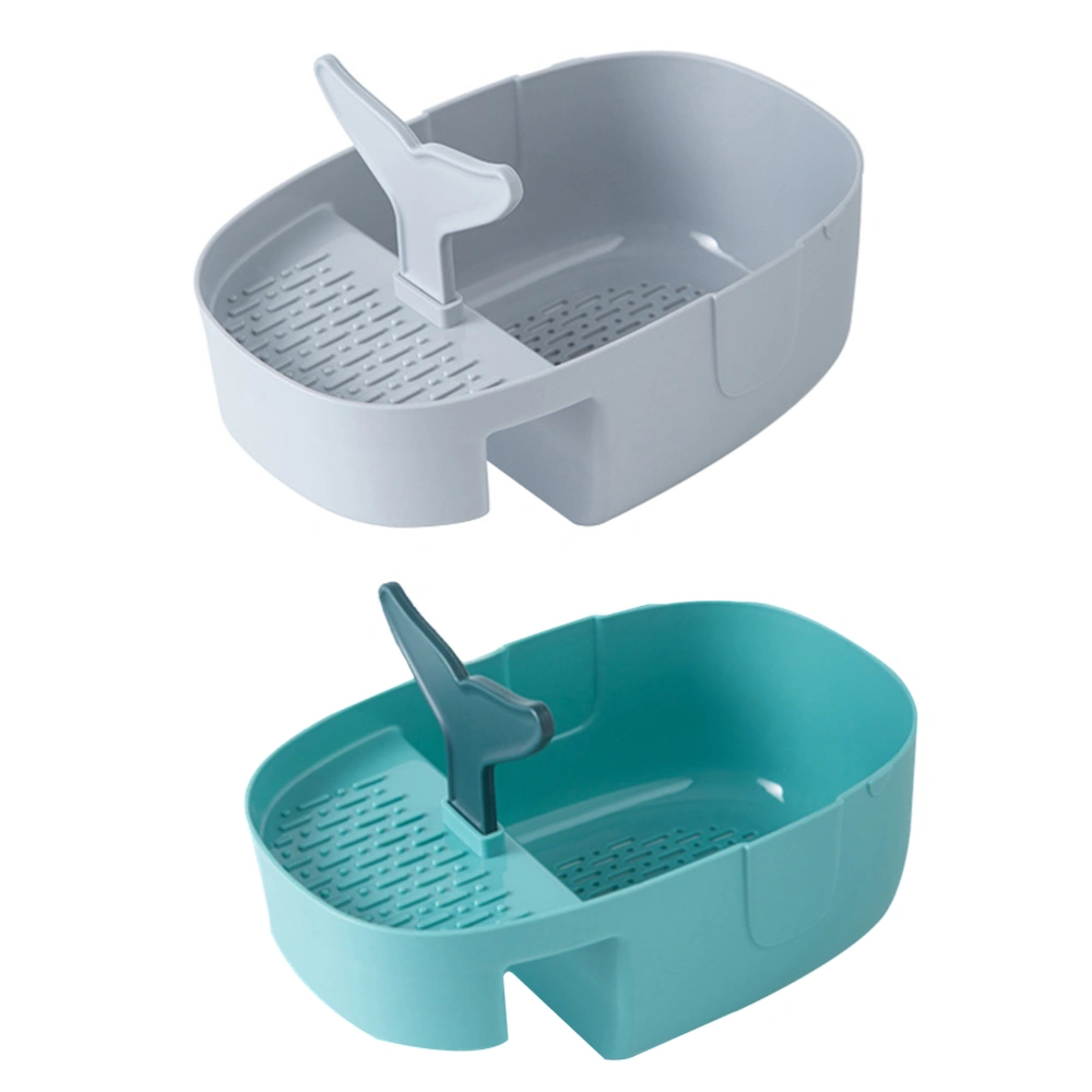 2 Pcs Kitchen Sink Baskets Plastic Draining Baskets Practical Drain Baskets