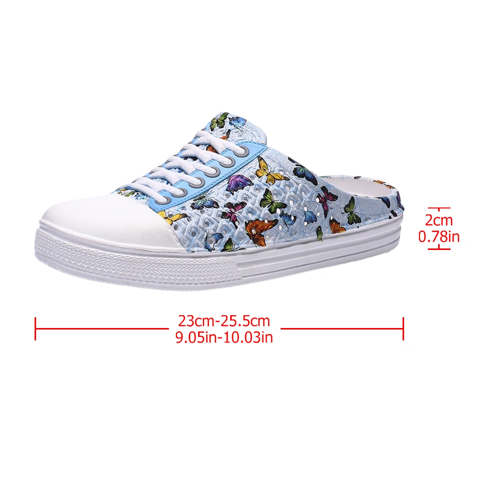 1 Pair Summer Sandals Perforated Breathable Lightweight Beach Slippers Beach Sandals Casual Slipper (Blue 39 24.5CM, 7.5US, 5UK, 38.5EU, 9.6285 Inch)