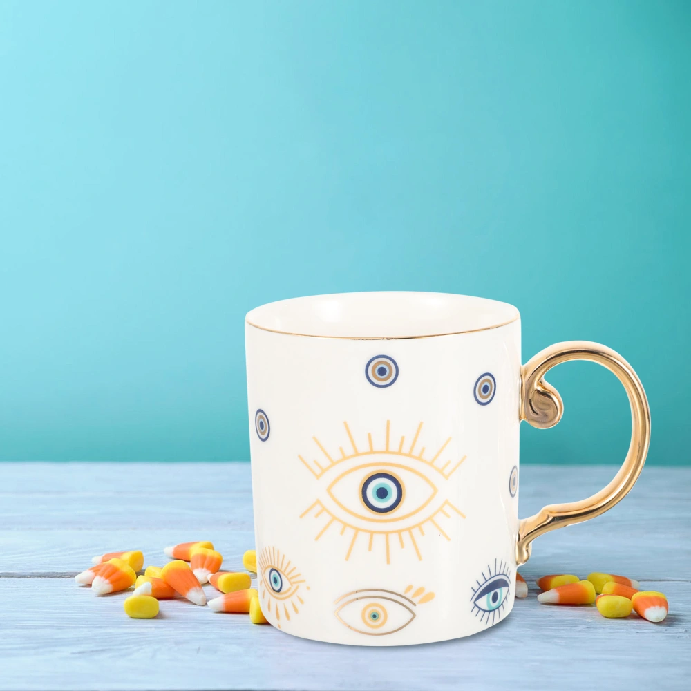 Espresso Coffee Cup Evil Eye Mug Ceramic Coffee Mug Cute Cup Ceramic Tea Cup (Random Pattern)