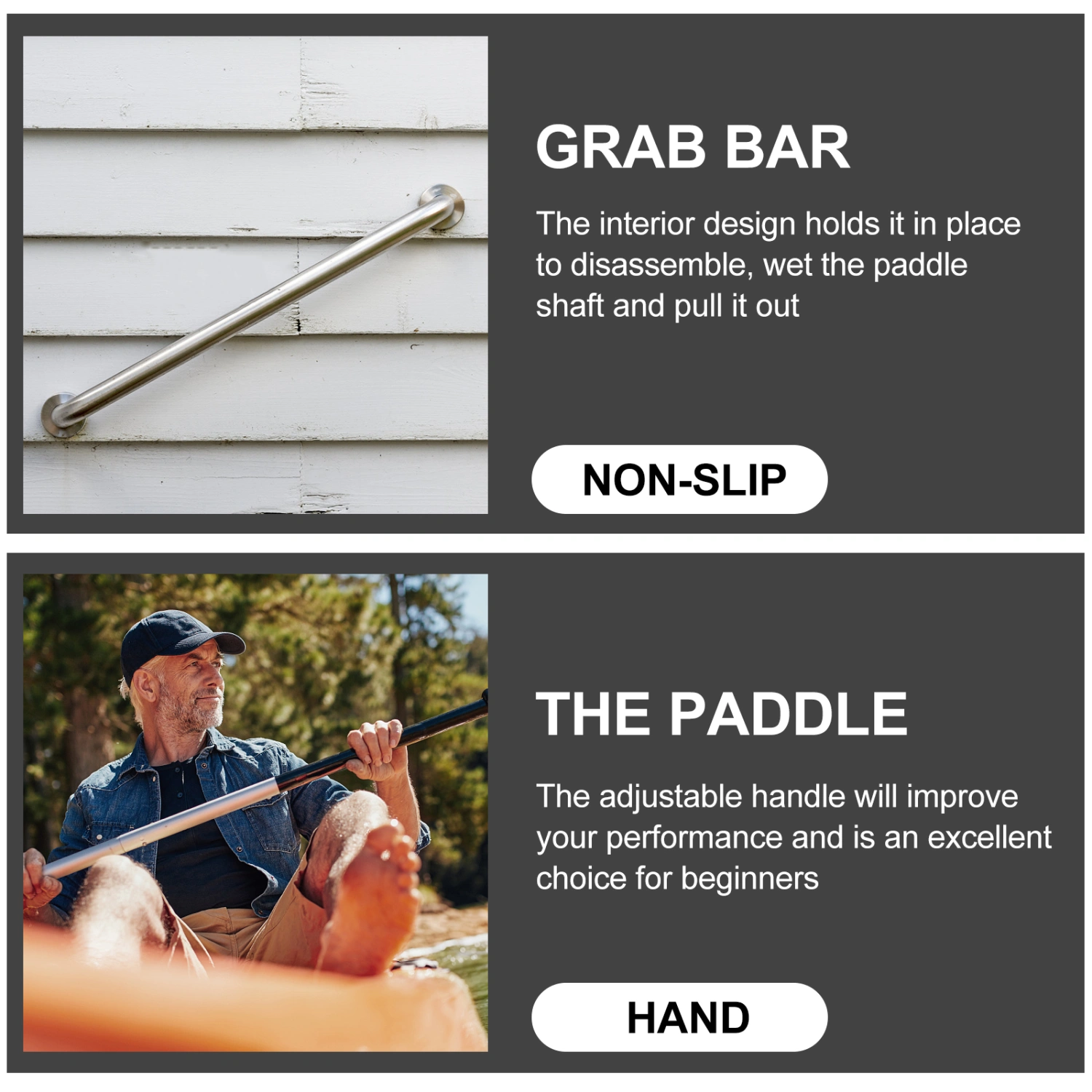 1 Pair of Sponge Kayak Paddle Grips Paddle Rod Protective Covers Kayaking Accessories