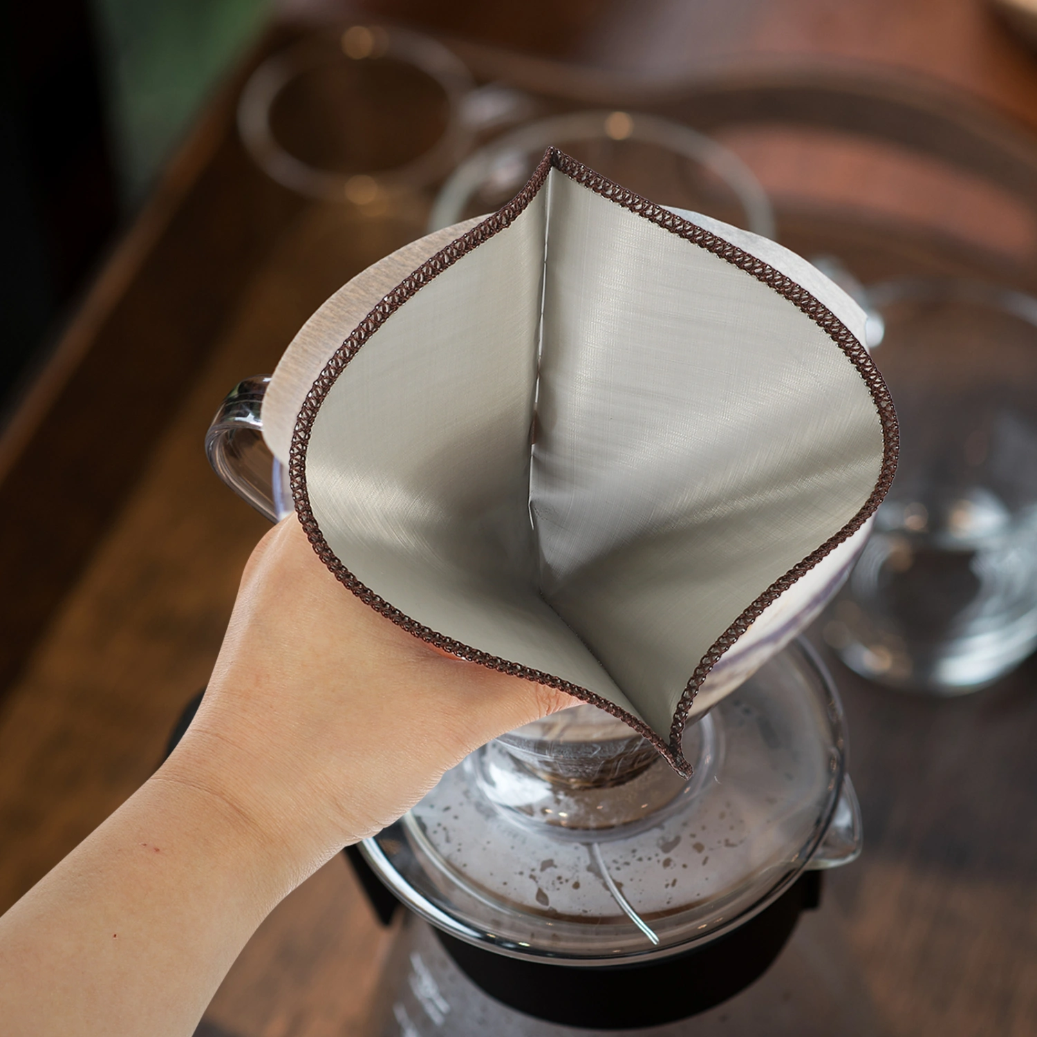 Stainless Steel Coffee Filter Reusable Coffee Cone Dripper Pour Over Coffee Filter Coffee Making Filter