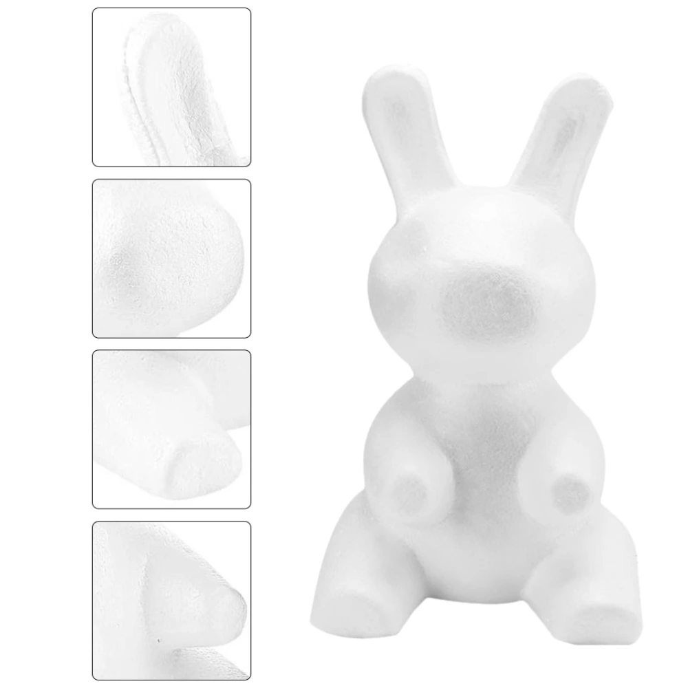 1Pc Flower Arranging Gift Lather Rabbit Shape Mold White DIY Craft Mould