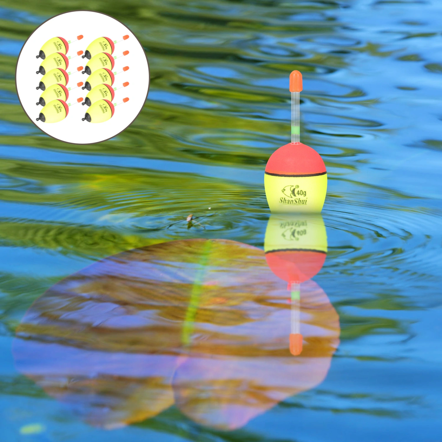 10Pcs Fishing Float Fishing Bobbers Fishing Foams Floats Fishing Supplies Bobber for Fishing
