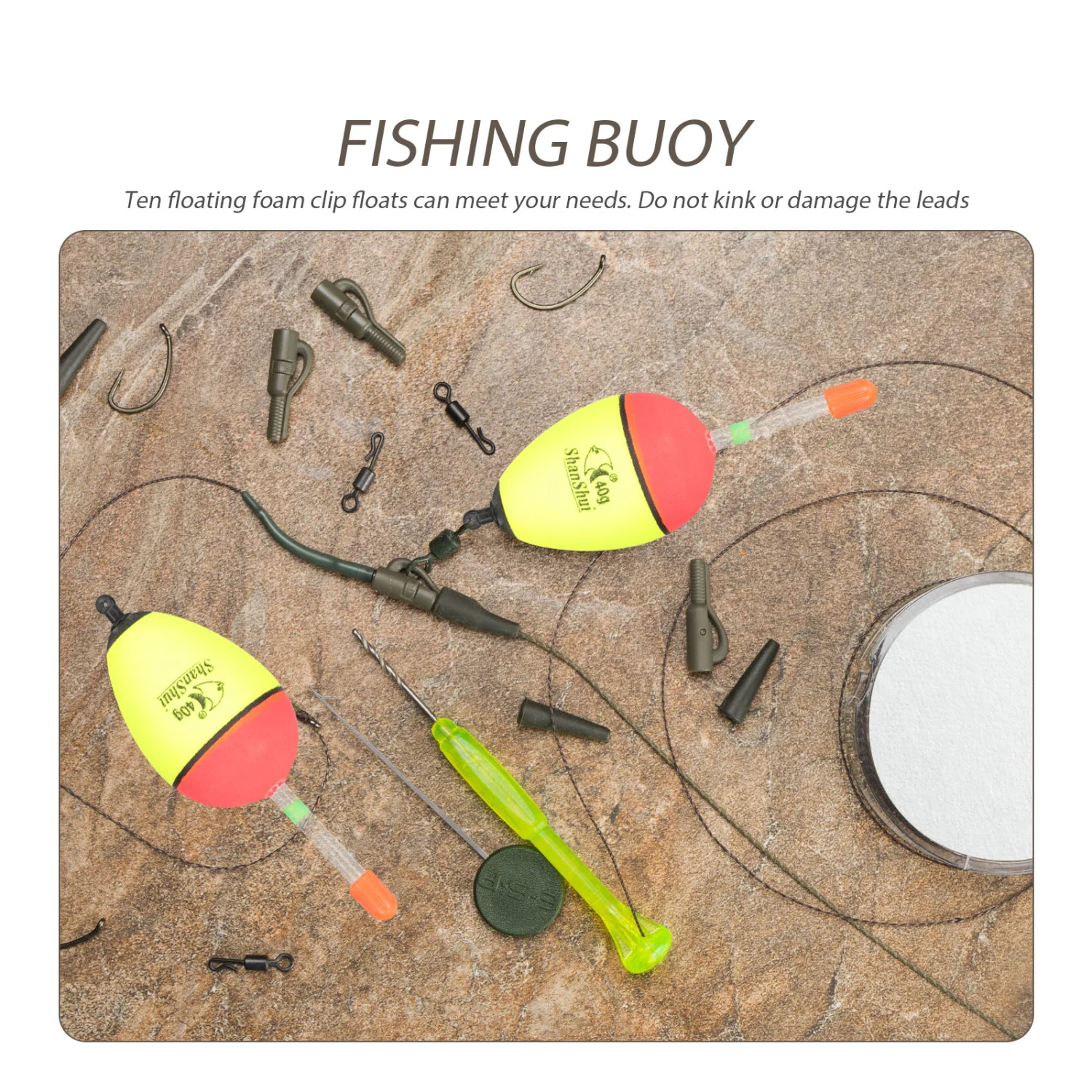 10Pcs Fishing Float Fishing Bobbers Fishing Foams Floats Fishing Supplies Bobber for Fishing