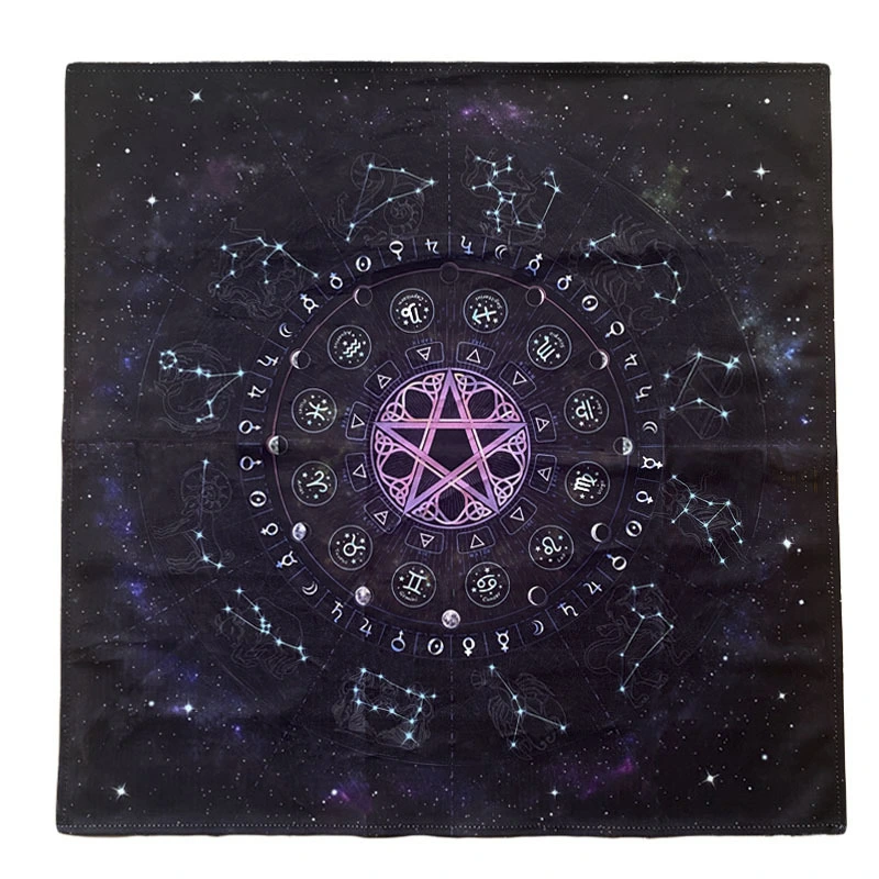 Divination Table Mat Lightweight Table Cloth Astrology Pendulum Mat Board Game Tablecloth