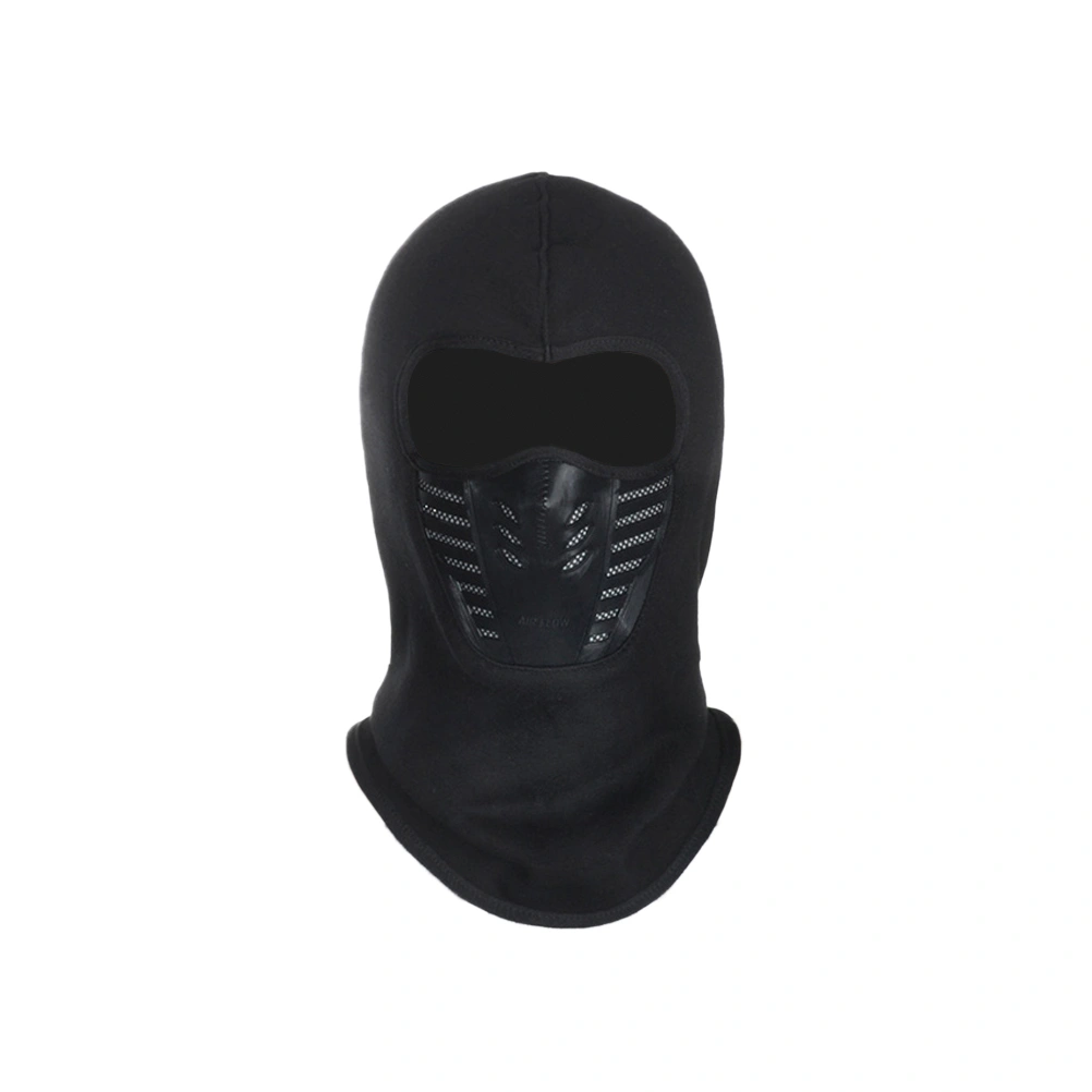Ski Winter Hat Windproof Full Face Cover Mask for Men and Women (Black)