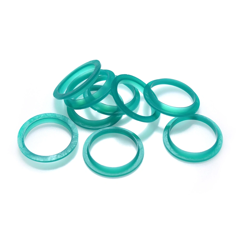 20pcs Silicone Sealing Rings Filter Replacement Ring for Stainless Steel Reusable Coffee Capsules (Green)