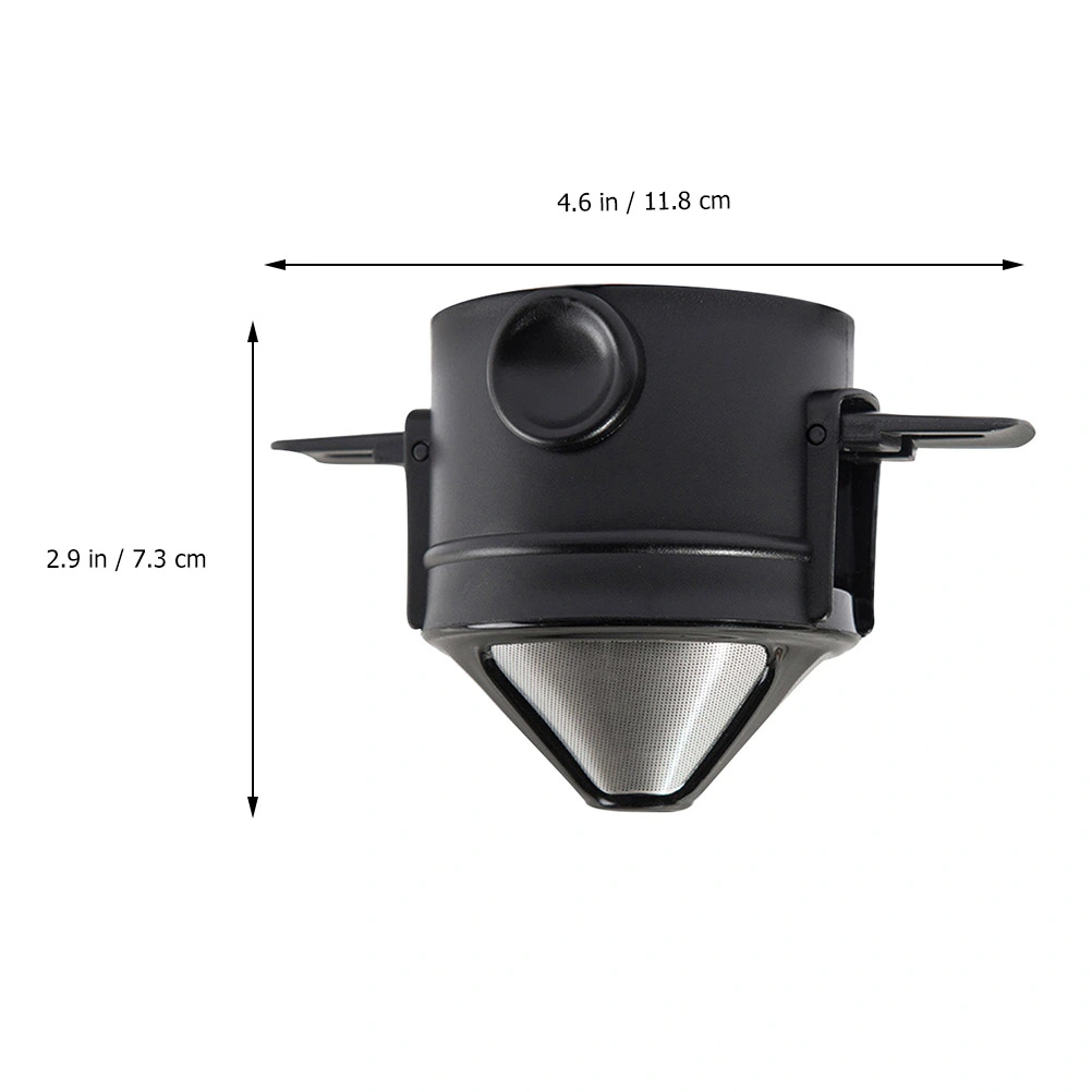 1pc Paperless Pour Over Coffee Dripper Manual Stainless Steel Coffee Filter