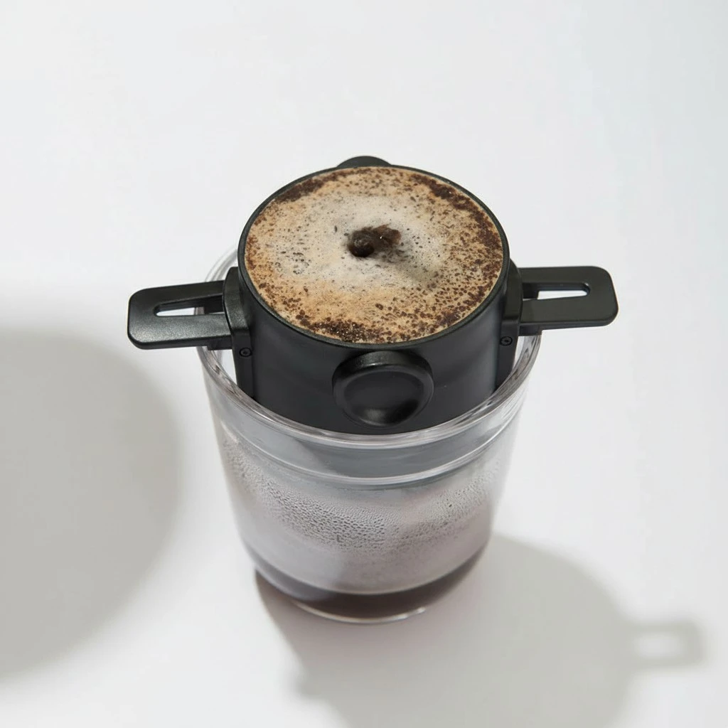 1pc Paperless Pour Over Coffee Dripper Manual Stainless Steel Coffee Filter