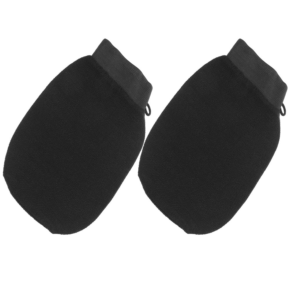 2Pcs Rough Bath Mitt Body Scrubbing Mitt Shower Mittens Girl Exfoliating Gloves