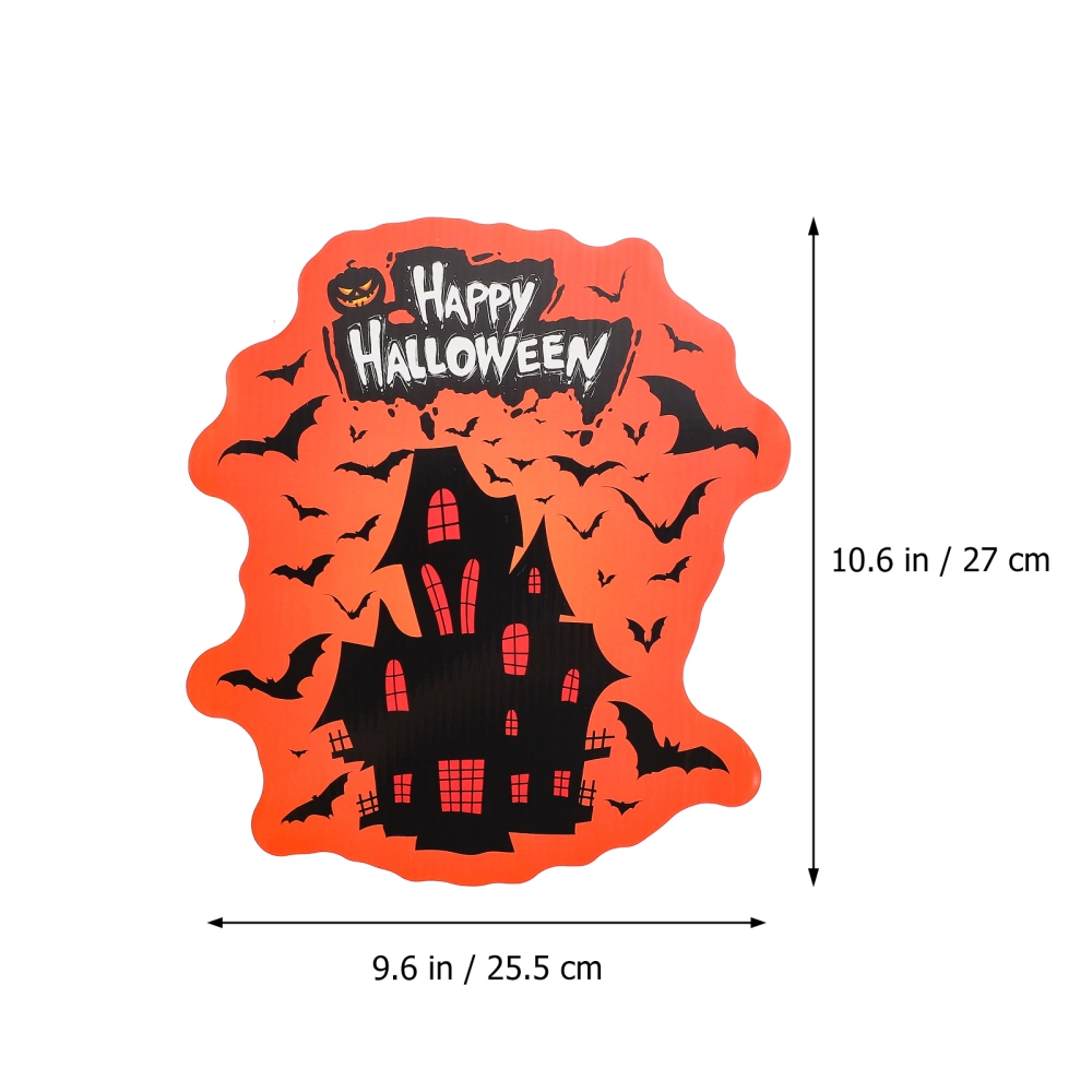 1 Pc Halloween Cartoon Sign Decoration Exquisite Yard Sign Horrible Lawn Insert