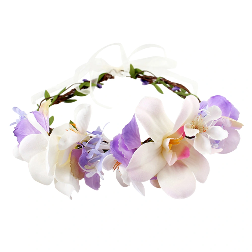 Bohemia Style Wedding Flower Headband Floral Crown Garland Headpiece for Wedding Party