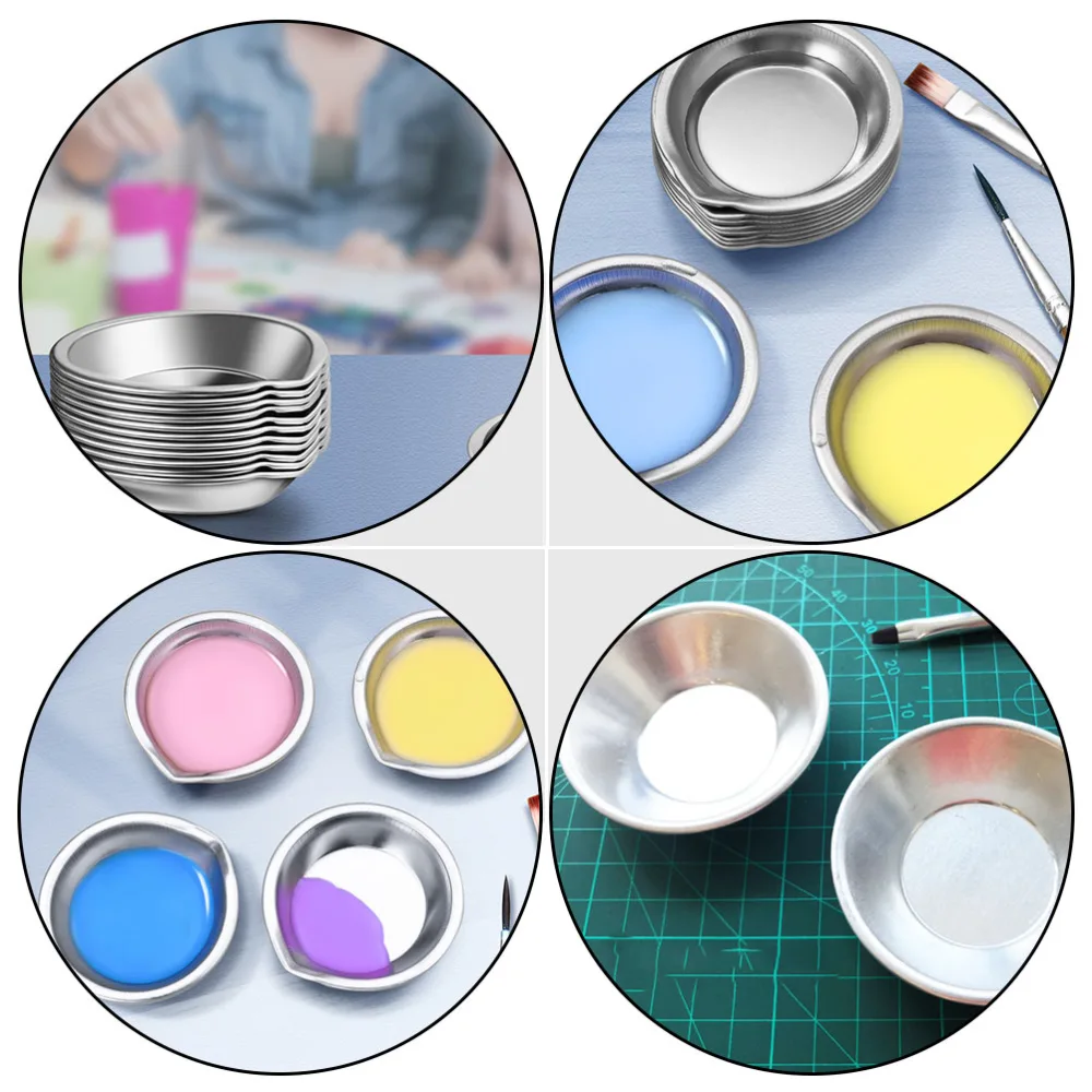 12Pcs Watercolor Pigment Color Mixing Case Art Drawing Tray for School Studio