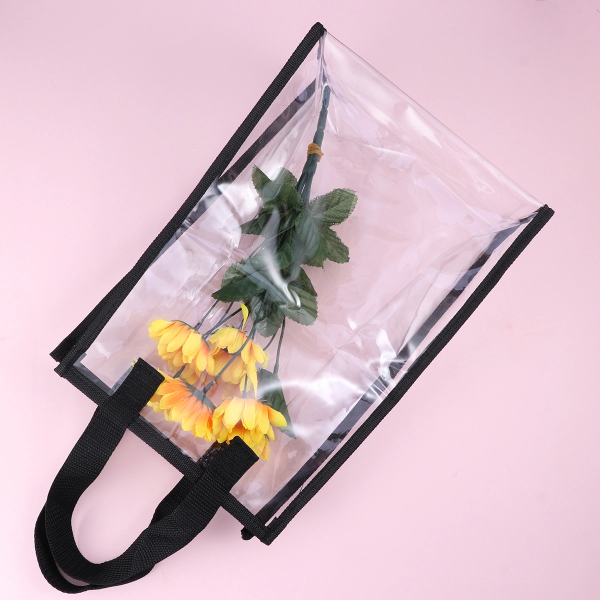 Clear Shopping Bag Security Work Tote Shoulder Bag Transparent Womens Handbag