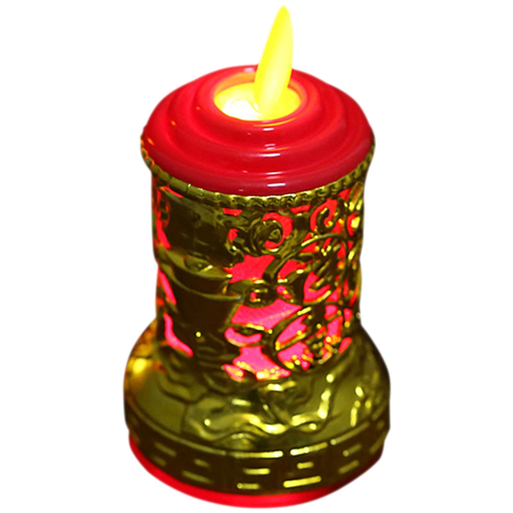 Candle Lamp Buddha Candle Light Chinese Altar Candle Buddhist Led Candle Lamp