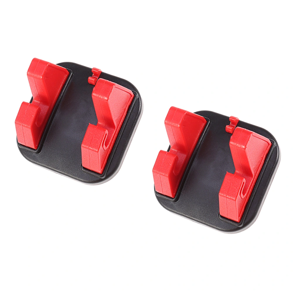 2pcs Silicone Car Phone Holder Universal Self-adhesive Smart Phone Bracket Mobile Phone Mount for Smartphone GPS Device (Red)