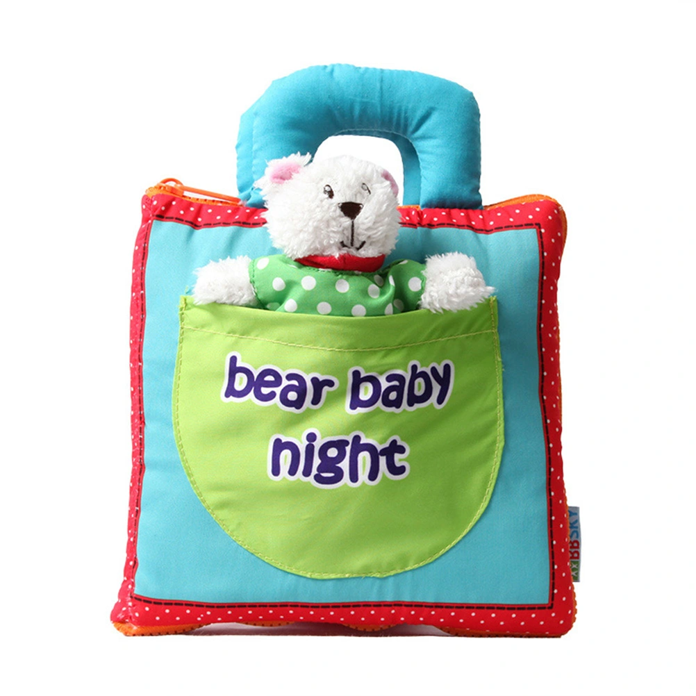 First Cloth Books Fabric Toys Intelligence Development Early Education Toys for Infant(Bear)