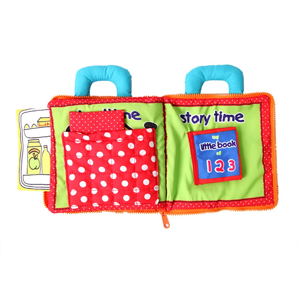 First Cloth Books Fabric Toys Intelligence Development Early Education Toys for Infant(Bear)