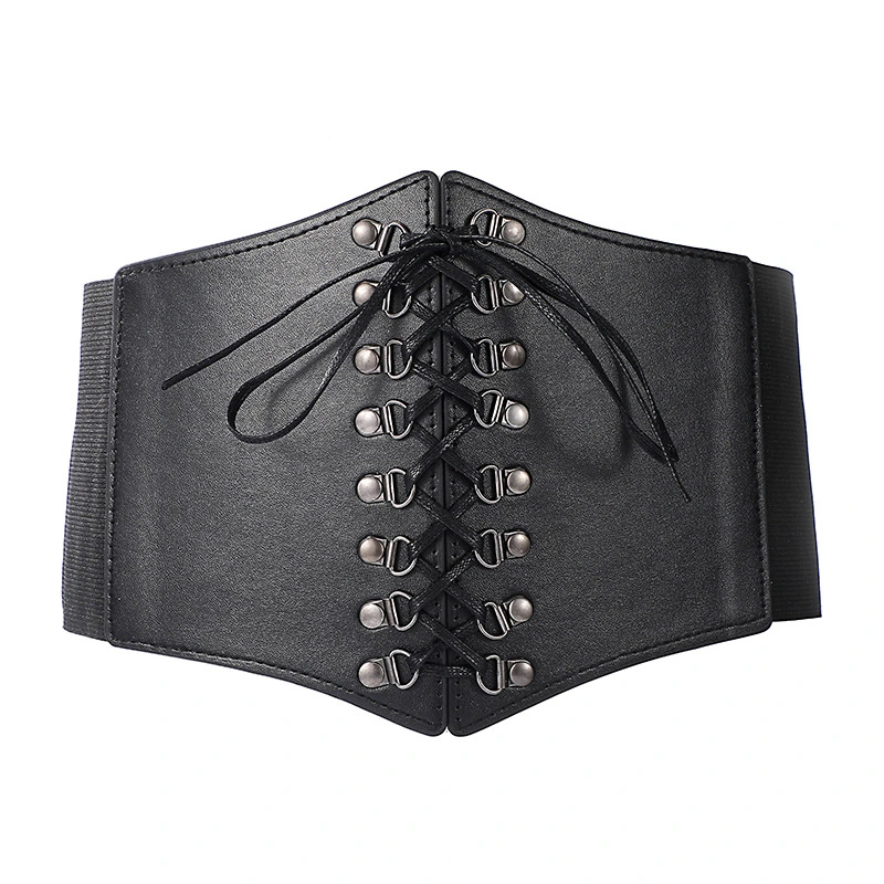 Women Corset Waist Belt Renaissance Corset Wide Belt Imitation Leather Belt