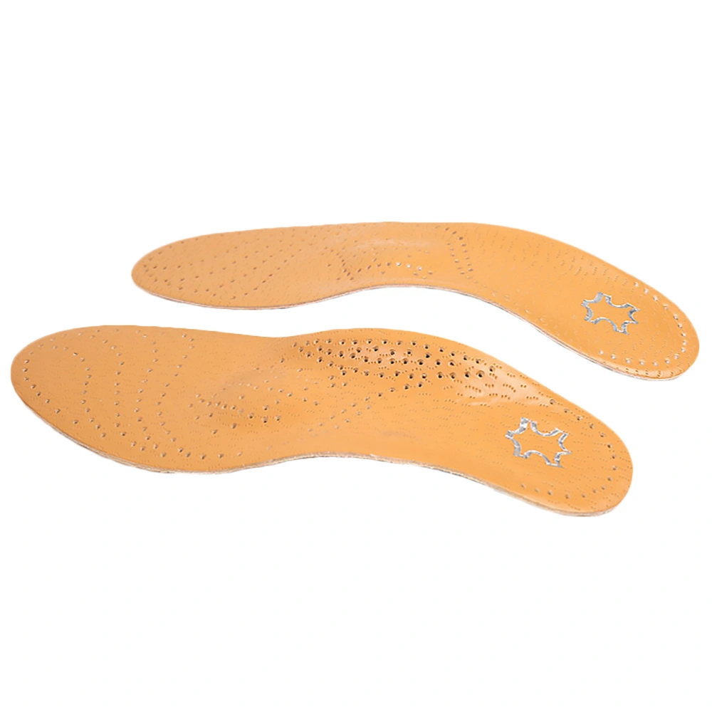 1 Pair Leather Orthotic Insole Flat Feet Arch Support Orthopedic Shoes Sole