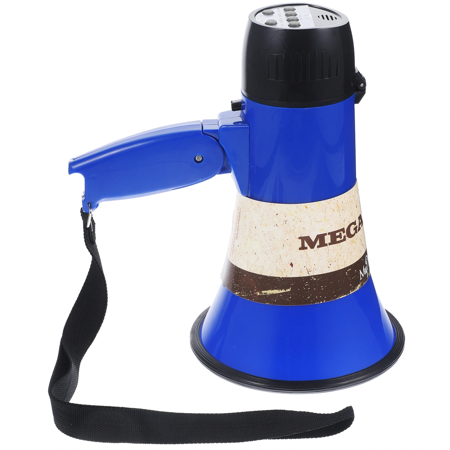 1 Pc Handheld Megaphone Hawk Trumpet Megaphone Sound Amplifier Microphone Recording Megaphone (Blue)