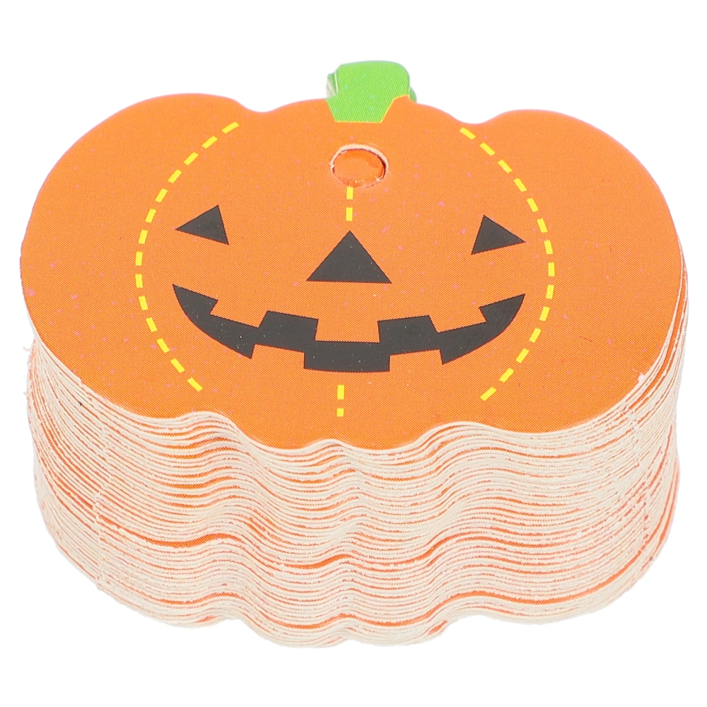 50pcs Halloween Pumpkin Hanging Tags Gift Tags Paper Hanging Pumpkin Pendants