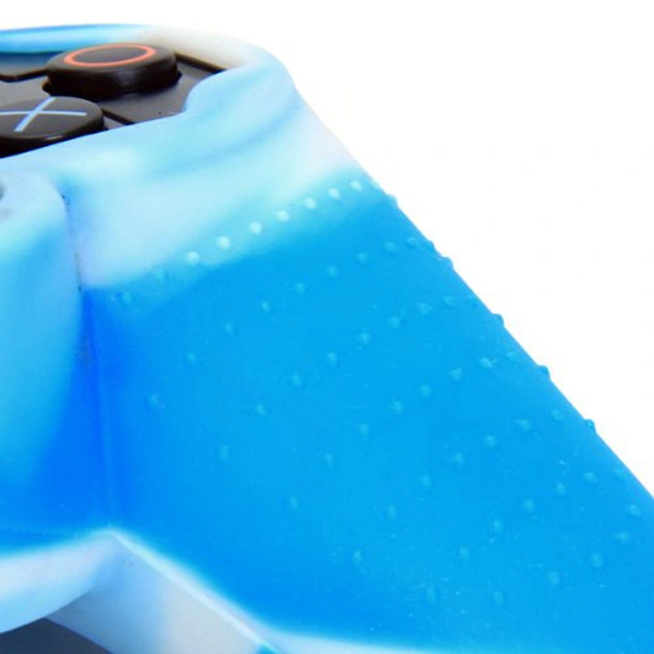 Durable Silicone Protective Skin Case Cover for PlayStation PS2 /PS3 Controller (Blue)