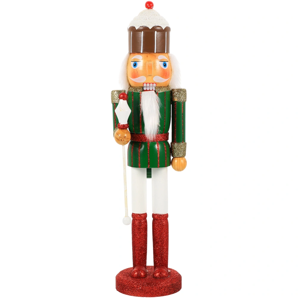 Christmas Nutcracker Ornament Nutcracker Decoration Wooden Nutcracker Figurine