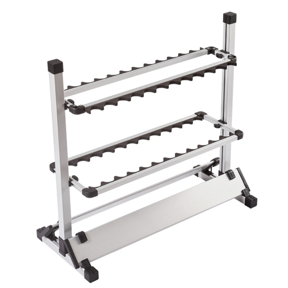 Fishing Rod Rack 24 Rods Holder Portable Aluminum Fishing Rod Storage and Display Rack