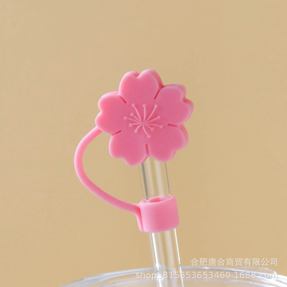 4Pcs Reusable Straw Covers Straw End Plugs Caps Straw End Protectors Straw Decors