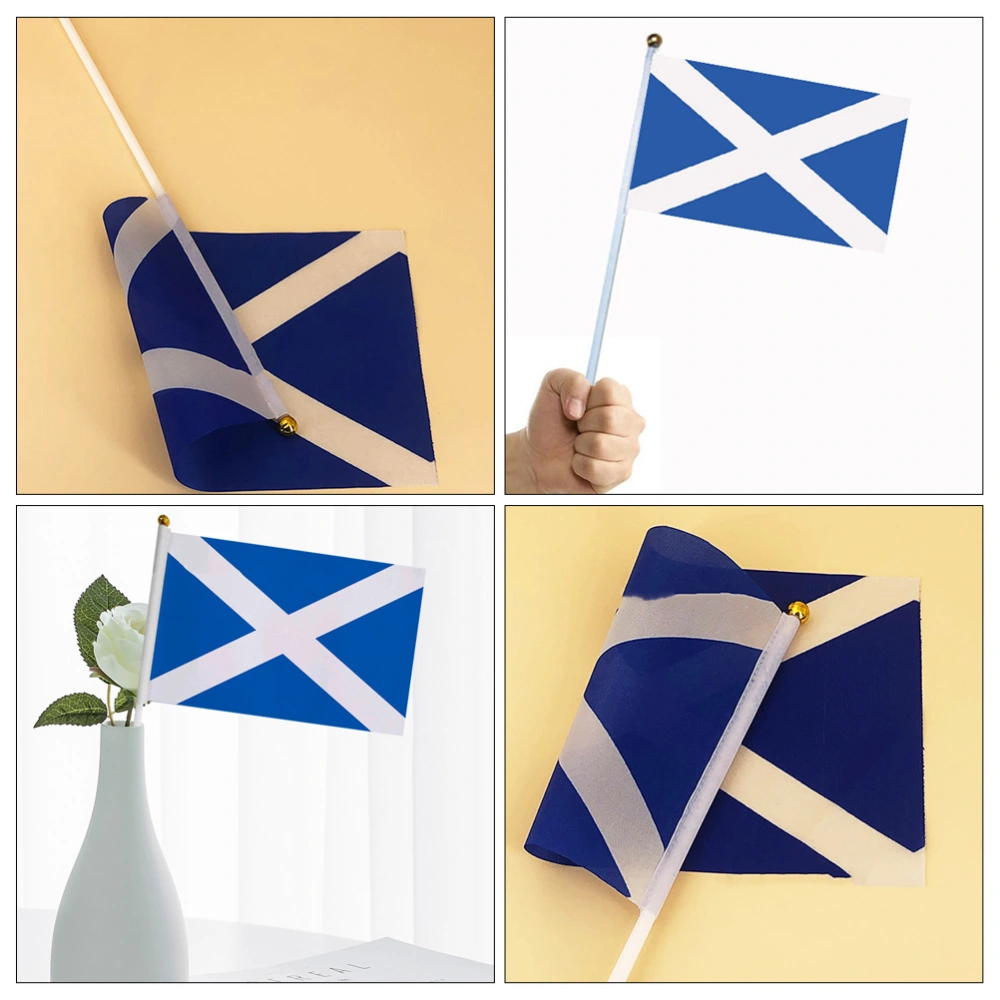 20pcs Scotland Hand Held Flags Sports Celebration Holiday Party Supplies