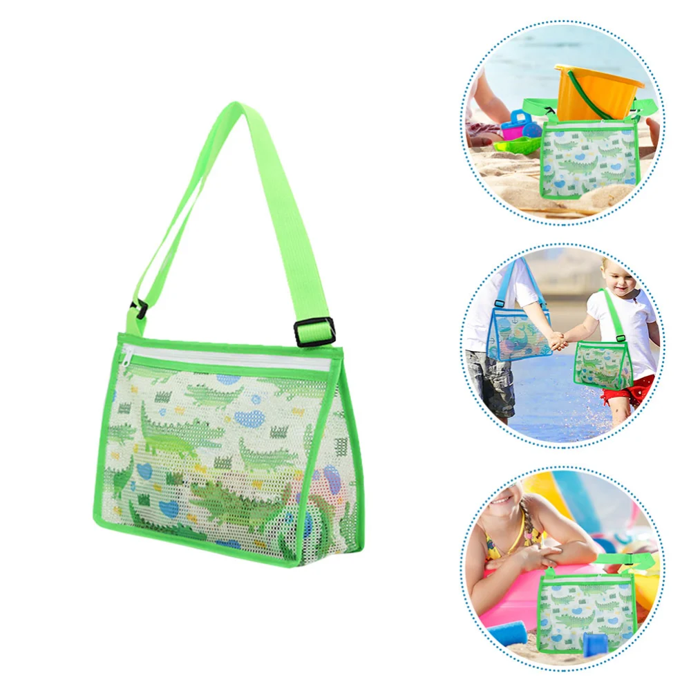 Beach Mesh Bag Children Beach Bag Mesh Beach Pouch Kids Beach Toy Pouch