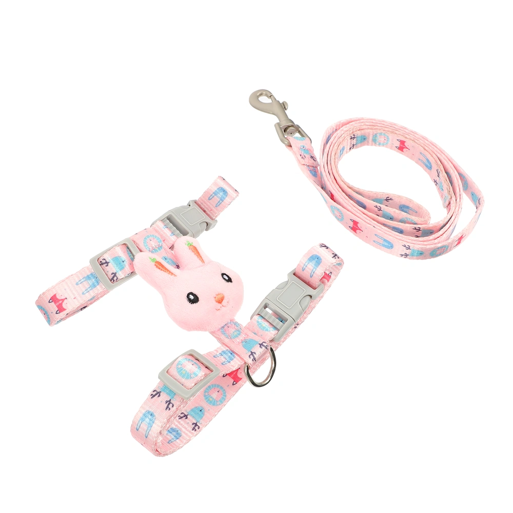 Rabbit Design Cat Harness Leash Pulling Rope Pet Collar Rope Cat Harness Leash