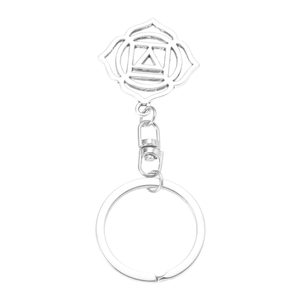 Mandala Keyring Bohemian Pendant Key Chain Metal Key Chain Glyph of Energy Key Ring Pendant Style 2