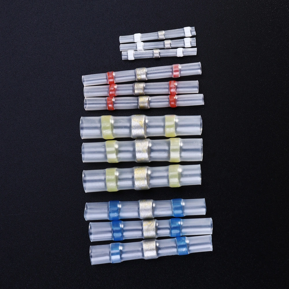 50pcs 4 Sizes Waterproof Solder Sleeve Heat Shrink Tube Terminal Connectors