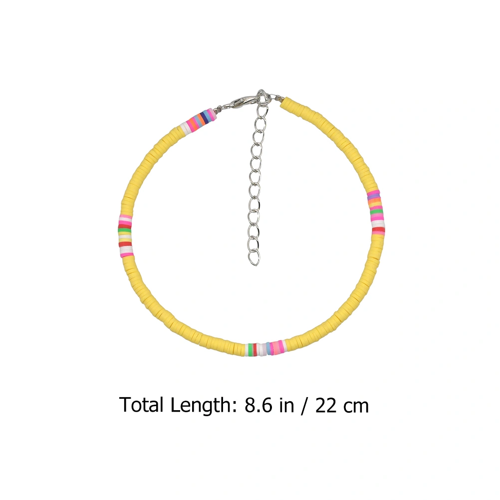 1Pc Bohemian Anklets Polymer Clay Anklets Foot Chain Ankle Jewelry for Girls