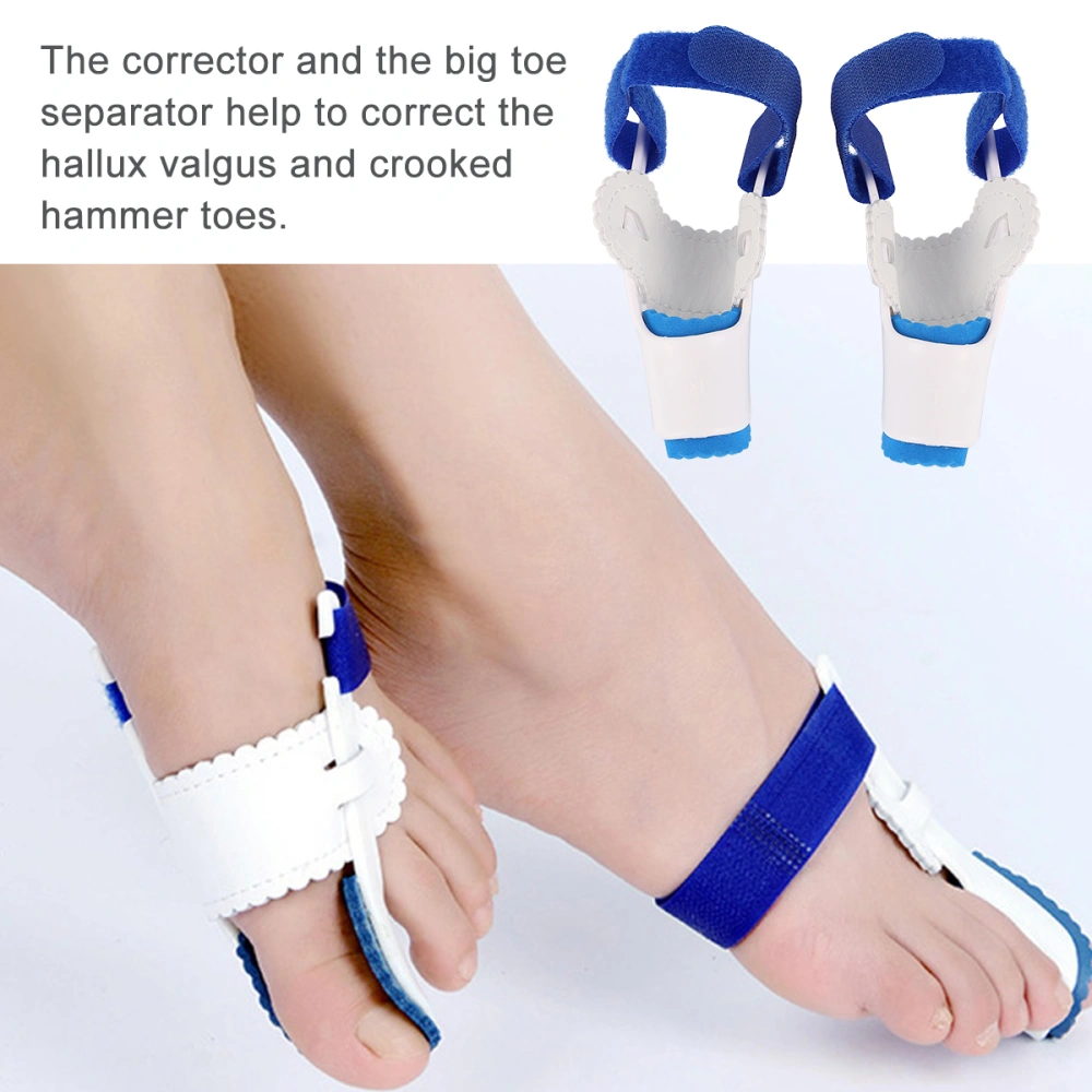 1 Pair of  Foot Valgus Toe Correctors Toe Straightener Orthotic Separator (L)