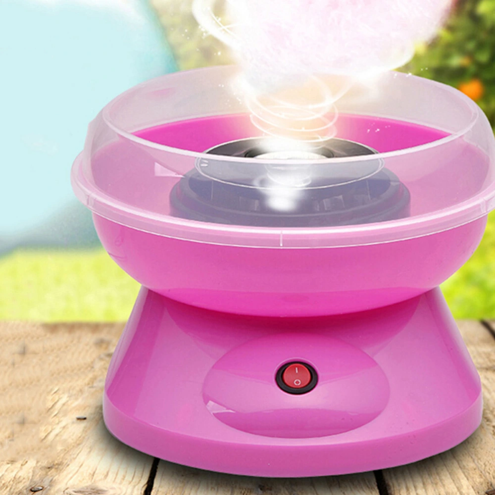 Home Fairy Floss Maker Cotton Candy Machine Sugar Floss Maker AU Plug (Pink)